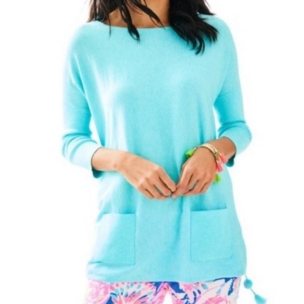 Lilly Pulitzer Elba Sweater in Sea Salt Blue